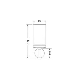Duravit Starck T Zahnputzbecher einzeln wandhäng., Position mitte, 65x98x173mm, Chr... DURAVIT-0099311000 4053424693781 (Abb. 1)