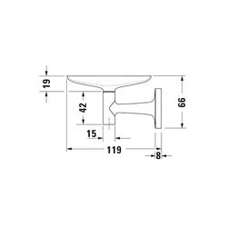 Duravit Starck T Seifenschale 119x140x66mm, Gold poliert/Weiß, Messing, Satinox Mat... DURAVIT-0099333400 4067116084900 (Abb. 1)