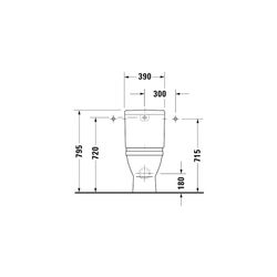 Duravit Starck 3 Stand WC für Kombination 655x370x430mm, Weiß Hochglanz, WonderGli... DURAVIT-01260900001 4021534224027 (Abb. 1)