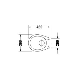 Duravit Design Classics Stand WC 460x360x420mm, Weiß Hochglanz, Wasserlos, senkrech... DURAVIT-0180010000 4021534063718 (Abb. 1)