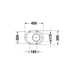 Duravit Design Classics Stand WC 460x360x420mm, Weiß Hochglanz, Wasserlos, senkrech... DURAVIT-0180010000 4021534063718 (Abb. 1)