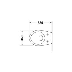 Duravit Design Classics Wand-WC 530x360x340mm, Weiß Hochglanz, 6l, Tiefspüler, halb... DURAVIT-0192090000 4021534064906 (Abb. 1)