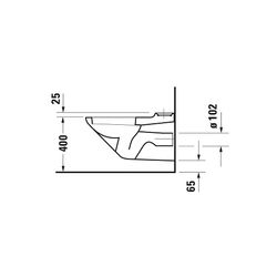 Duravit Design Classics Wand-WC 650x365x360mm, Weiß Hochglanz, 6l, Tief- und Flachs... DURAVIT-0195090000 4021534065231 (Abb. 1)