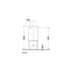 Duravit Starck 1 Stand WC für Kombination 640x415x385mm, Weiß Hochglanz, 4,5l, Tief... DURAVIT-0233090064 4021534713323 (Abb. 1)