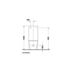Duravit Starck 1 Stand WC für Kombination 640x415x385mm, Weiß Hochglanz, 4,5l, Tief... DURAVIT-0233090064 4021534713323 (Abb. 1)
