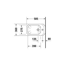 Duravit Serie 1930 Wandbidet 585x360x345mm, Weiß Hochglanz, WonderGliss, 1 HL, mit... DURAVIT-02661000001 4021534178924 (Abb. 1)