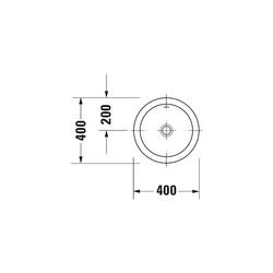 Duravit Architec Einbauwaschtisch 400x400x190mm, Weiß Hochglanz, ohne HLB, mit Über... DURAVIT-0318400000 4021534298158 (Abb. 1)
