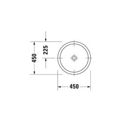 Duravit Architec Einbauwaschtisch 450x450x160mm, Weiß Hochglanz, ohne HLB/Überlauf,... DURAVIT-0318450000 4021534298172 (Abb. 1)