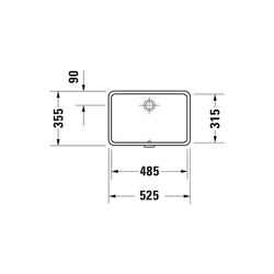Duravit Vero Einbauwaschtisch 315x485x160mm, Weiß Hochglanz, ohne HLB, mit Überlauf... DURAVIT-0330480000 4021534317682 (Abb. 1)