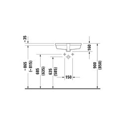 Duravit Vero Einbauwaschtisch 315x485x160mm, Weiß Hochglanz, ohne HLB, mit Überlauf... DURAVIT-0330480000 4021534317682 (Abb. 1)