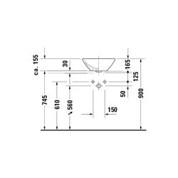 Duravit Design Classics Aufsatzbecken 420mm Weiß Hochglanz, Quadratisch, ohne HLB m... DURAVIT-0333420000 4021534333620 (Abb. 1)
