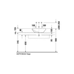 Duravit Design Classics Aufsatzbecken 550mm Weiß Hochglanz, rechteckig ohne HLB, mi... DURAVIT-0334520000 4021534333644 (Abb. 1)