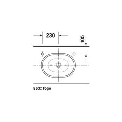 Duravit Design Classics Aufsatzbecken 495mm, Weiß Hochglanz, WonderGliss, Oval, oh... DURAVIT-03355000001 4021534333590 (Abb. 1)