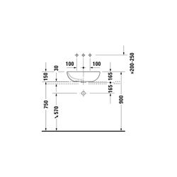 Duravit Design Classics Aufsatzbecken 495mm, Weiß Hochglanz, WonderGliss, Oval, oh... DURAVIT-03355000001 4021534333590 (Abb. 1)
