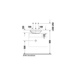 Duravit DuraStyle Aufsatzbecken 430mm, Weiß Hochglanz, Quadratisch, ohne Überlauf u... DURAVIT-0349430000 4021534850684 (Abb. 1)