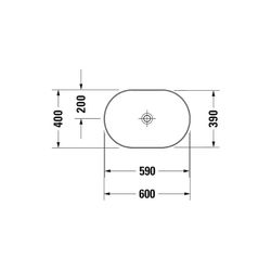 Duravit Luv Aufsatzbecken 600mm, Weiß Hochglanz, WonderGliss, DuraCeram, Oval, ohn... DURAVIT-03796000001 4053424177151 (Abb. 1)