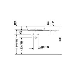 Duravit Luv Aufsatzbecken 600mm, Weiß Hochglanz, WonderGliss, DuraCeram, Oval, ohn... DURAVIT-03796000001 4053424177151 (Abb. 1)