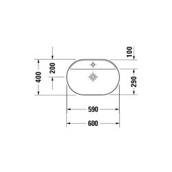 Duravit Luv Aufsatzbecken 600mm, Weiß Hochglanz, WonderGliss, DuraCeram, Oval, mit... DURAVIT-03806000001 4053424177175 (Abb. 1)