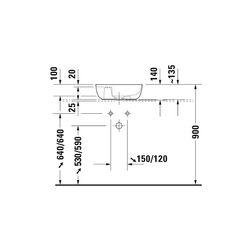 Duravit Luv Aufsatzbecken 420mm, Weiß Hochglanz, DuraCeram, Oval, mit HLB, ohne Übe... DURAVIT-0381420000 4053424177182 (Abb. 1)