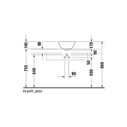 Duravit Starck 1 Aufsatzbecken 330mm, Weiß Hochglanz, WonderGliss, rund, ohne HLB,... DURAVIT-04083300001 4021534183911 (Abb. 1)
