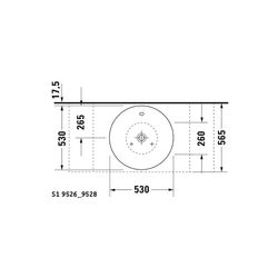 Duravit Starck 1 Aufsatzbecken 530mm, Weiß Hochglanz, WonderGliss, Konisch, ohne H... DURAVIT-04085300001 4021534183935 (Abb. 1)