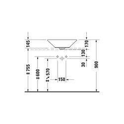 Duravit Starck 1 Aufsatzbecken 530mm, Weiß Hochglanz, WonderGliss, Konisch, ohne H... DURAVIT-04085300001 4021534183935 (Abb. 1)