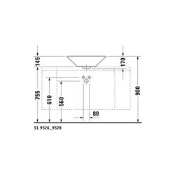 Duravit Starck 1 Aufsatzbecken 530mm, Weiß Hochglanz, WonderGliss, Konisch, ohne H... DURAVIT-04085300001 4021534183935 (Abb. 1)