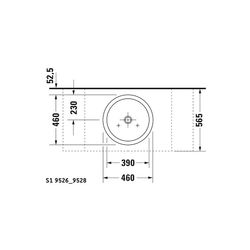 Duravit Starck 1 Aufsatzbecken 460mm, Weiß Hochglanz, rund, ohne Überlauf und HLB, ... DURAVIT-0445460000 4021534216817 (Abb. 1)