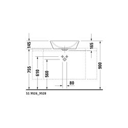 Duravit Starck 1 Aufsatzbecken 530mm, Weiß Hochglanz, WonderGliss, rund, ohne HLB ... DURAVIT-04475300001 4021534217401 (Abb. 1)