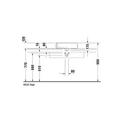 Duravit Vero Aufsatzbecken 500mm, Weiß Hochglanz, WonderGliss, Rechteckig, mit HLB... DURAVIT-04525000001 4021534434174 (Abb. 1)