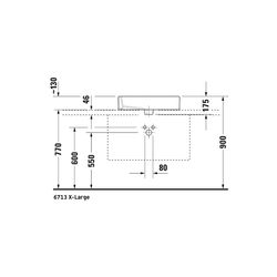 Duravit Vero Aufsatzbecken 595mm, Weiß Hochglanz, Rechteckig, mit HLB, mit Überlauf... DURAVIT-0452600000 4021534346279 (Abb. 1)