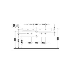 Duravit Vero Waschtisch 470x1200x175mm mit HLB Aufsatz, Weiß Hochglanz, Rechteckig,... DURAVIT-0454120026 4021534582912 (Abb. 1)