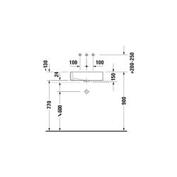 Duravit Vero Aufsatzbecken 500mm, Weiß Hochglanz, WonderGliss, Rechteckig, ohne Üb... DURAVIT-04555000001 4021534317347 (Abb. 1)