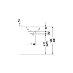 Duravit Architec Einbauwaschtisch 430x430x150mm, Weiß Hochglanz, ohne HLB/Überlauf,... DURAVIT-0463400000 4021534085925 (Abb. 1)