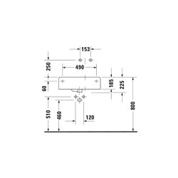 Duravit Design Classics Waschtisch 460x615x225mm wandhäng., R, Weiß Hochglanz, Rech... DURAVIT-0685600011 4021534217326 (Abb. 1)