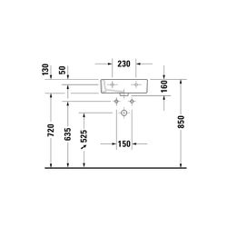 Duravit Vero Handwaschbecken 350x450x160mm, Weiß Hochglanz, Rechteckig,1 Waschplatz... DURAVIT-0704450000 4021534317392 (Abb. 1)