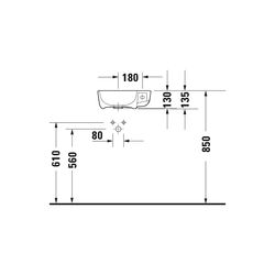 Duravit ME by Starck Handwaschbecken 220x400x135mm Weiß Hochglanz, WonderGliss, Re... DURAVIT-07174000001 4053424514918 (Abb. 1)