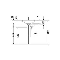 Duravit ME by Starck Eck-Handwaschbecken 380x435x155mm, Weiß SM, WonderGliss, Halb... DURAVIT-07224332001 4053424892535 (Abb. 1)