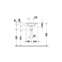 Duravit ME by Starck Handwaschbecken 300x430x150mm, Weiß Hochglanz WonderGliss rec... DURAVIT-07234300001 4053424089478 (Abb. 1)