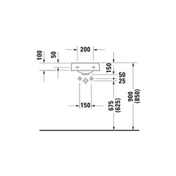 Duravit Architec Handwaschbecken 380x360x150mm, Weiß Hochglanz, Halbrund, 1 Waschpl... DURAVIT-0766350009 4021534254550 (Abb. 1)