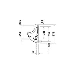 Duravit Starck 3 Urinal 350x330x575mm Weiß Hochglanz HYG geschlossen, Absauger, Zul... DURAVIT-0821352000 4053424178752 (Abb. 1)