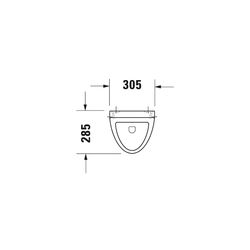 Duravit Design Classics Urinal 285x305x500mm Weiß Hochglanz geschlossen, Absauger, ... DURAVIT-0823360000 4021534278259 (Abb. 1)