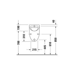 Duravit Design Classics Urinal 285x305x500mm Weiß Hochglanz geschlossen, Absauger, ... DURAVIT-0823360000 4021534278259 (Abb. 1)