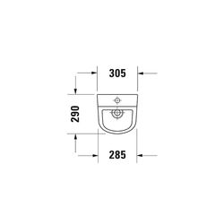 Duravit D-Code Urinal 290x305x565mm Weiß Hochglanz HYG Rimless, Verdrängung, verdec... DURAVIT-0828302000 4053424325996 (Abb. 1)