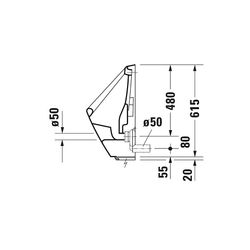 Duravit Design Classics Elektronisches Urinal 315x345x635mm, Weiß Hochglanz, Wonde... DURAVIT-08303700931 4021534639005 (Abb. 1)