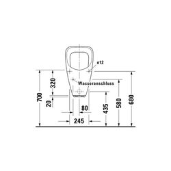 Duravit Design Classics Elektronisches Urinal 315x345x635mm, Weiß Hochglanz, Wonde... DURAVIT-08303700931 4021534639005 (Abb. 1)