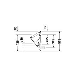 Duravit Starck 1 Urinal 285x320x515mm Weiß Hochglanz geschlossen, Absauger, Zulauf ... DURAVIT-0834320000 4021534103612 (Abb. 1)