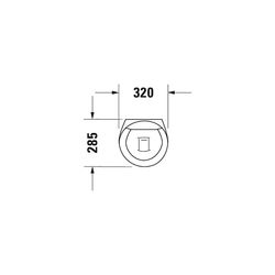 Duravit Starck 1 Urinal 285x320x520mm Weiß Hochglanz WonderGliss, geschlossen, Abs... DURAVIT-08353200001 4021534193545 (Abb. 1)
