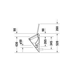 Duravit Starck 1 Urinal 285x320x520mm Weiß Hochglanz WonderGliss, geschlossen, Abs... DURAVIT-08353200001 4021534193545 (Abb. 1)