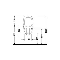 Duravit Design Classics Urinal 350x370x705mm Weiß Hochglanz WonderGliss geschlosse... DURAVIT-08473700001 4021534193958 (Abb. 1)